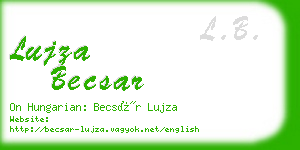 lujza becsar business card